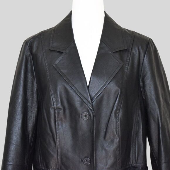 LANE BRYANT Women's Genuine Leather Jacket Size 14/16 - Picture 5 of 8